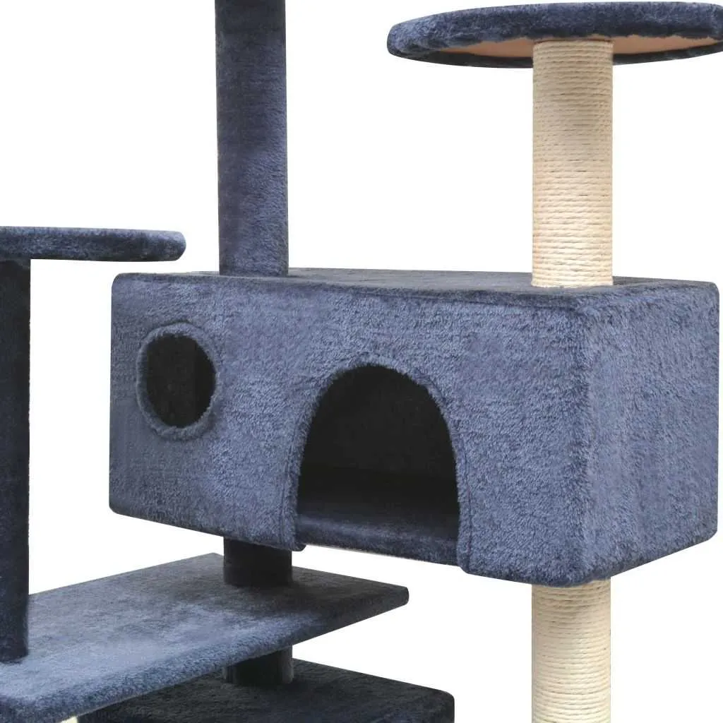 125cm Blue Cat Scratching Tree