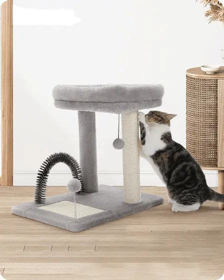 19.7" Cat Scratching Tree with Groomer