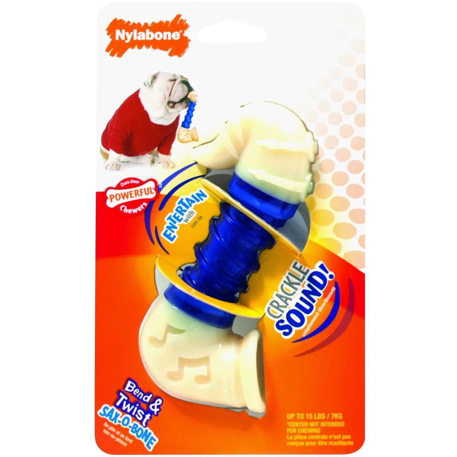 20% OFF: Nylabone Dura Chew Saxophone Bone Toy