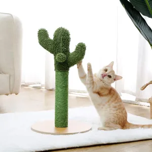 20.7" Cactus Cat Scratching Post / Tree / Pole - Green