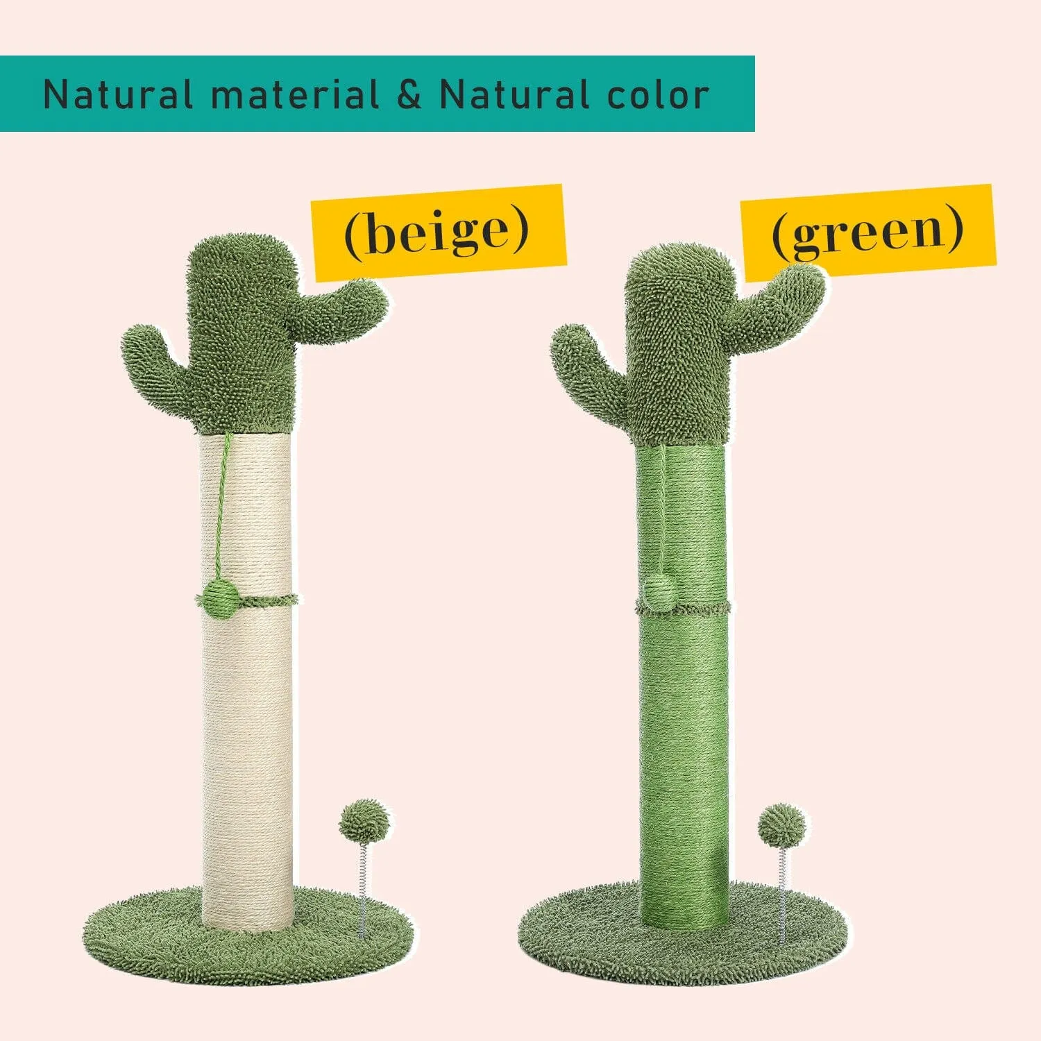 33.5" Cactus Cat Scratching Post / Tree / Pole