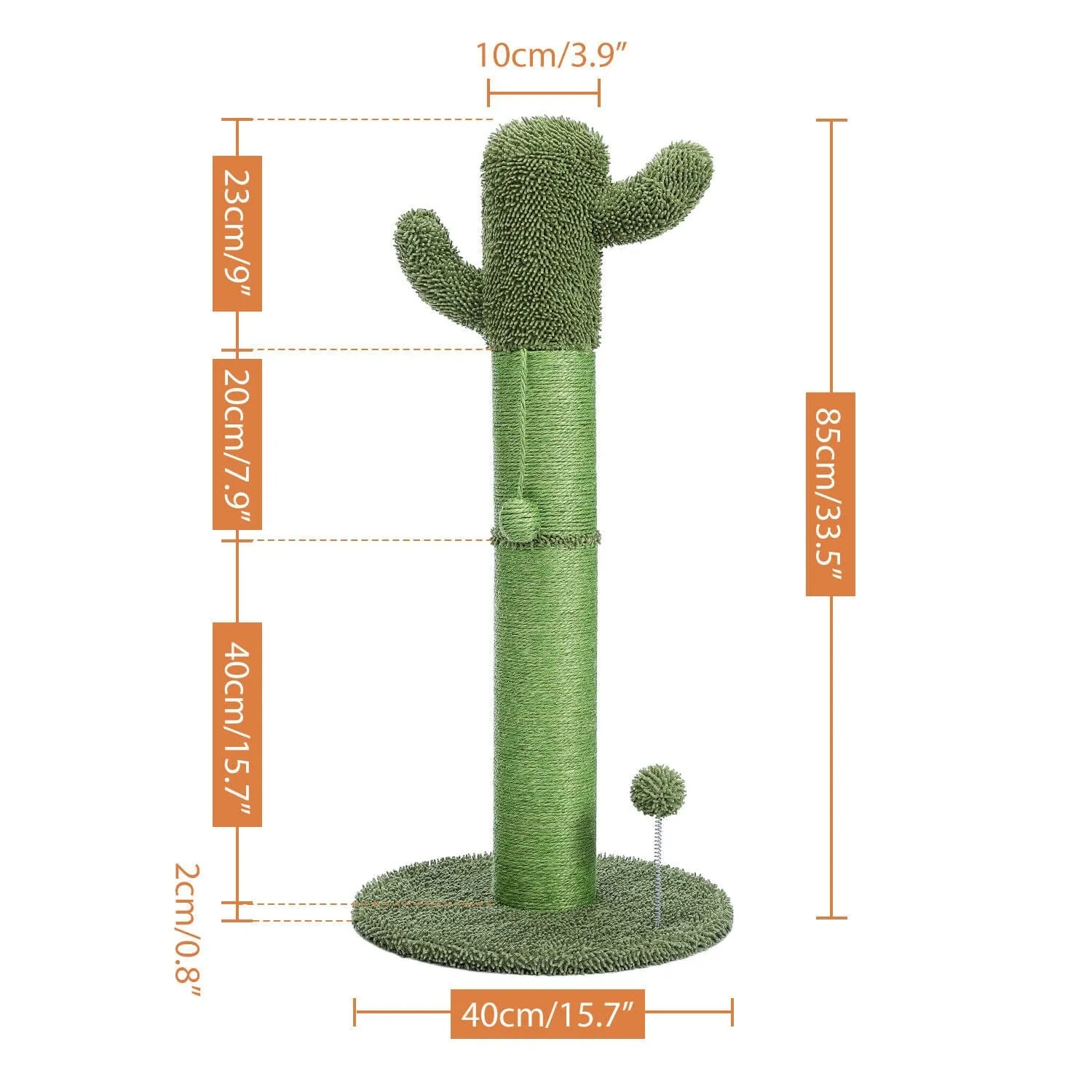 33.5" Cactus Cat Scratching Post / Tree / Pole