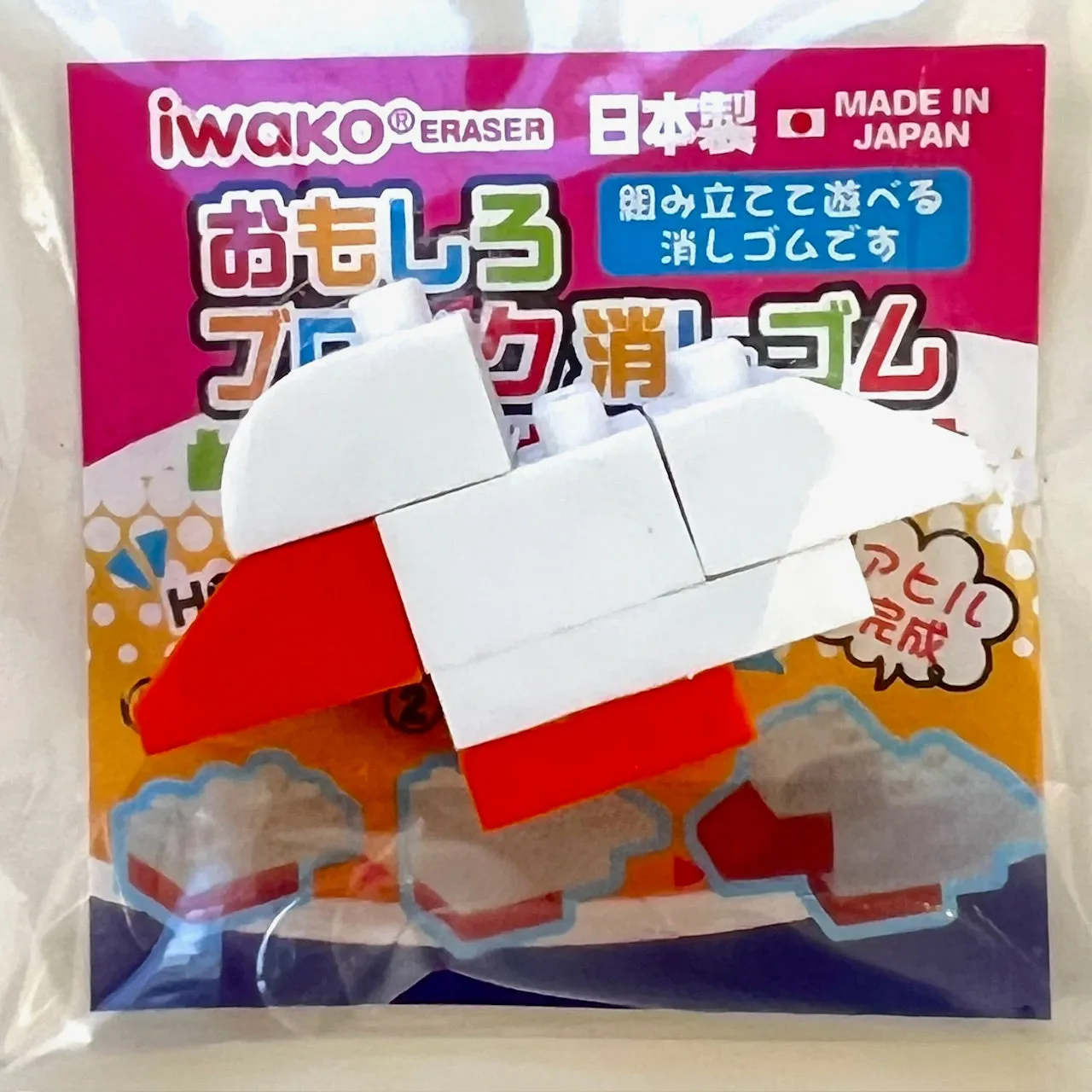 38281 IWAKO BLOCK ANIMALS ERASERS-60