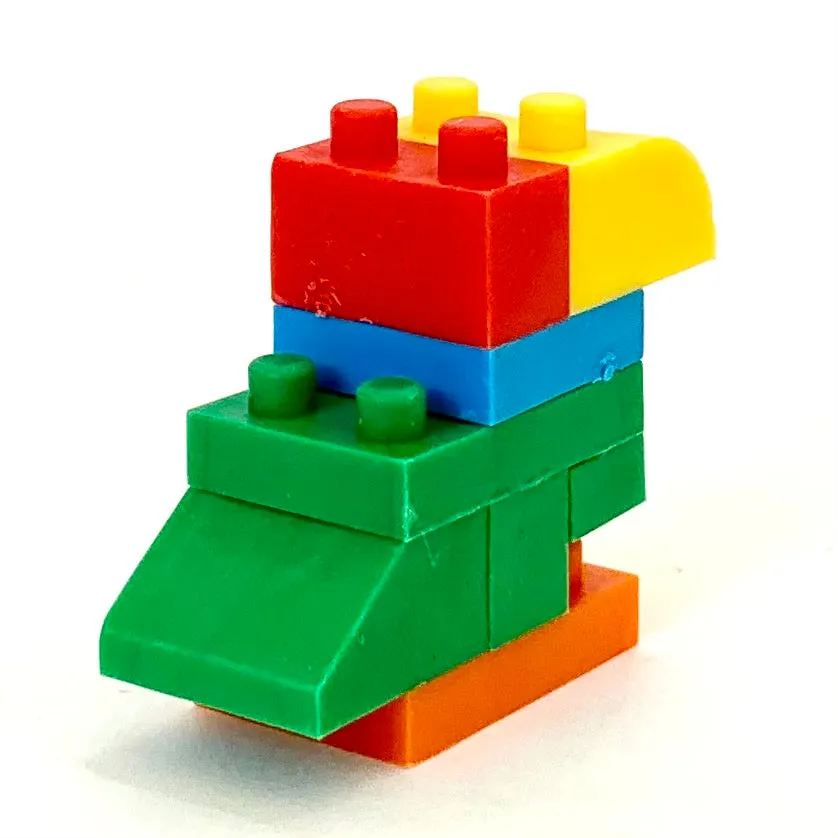 38281 IWAKO BLOCK ANIMALS ERASERS-60