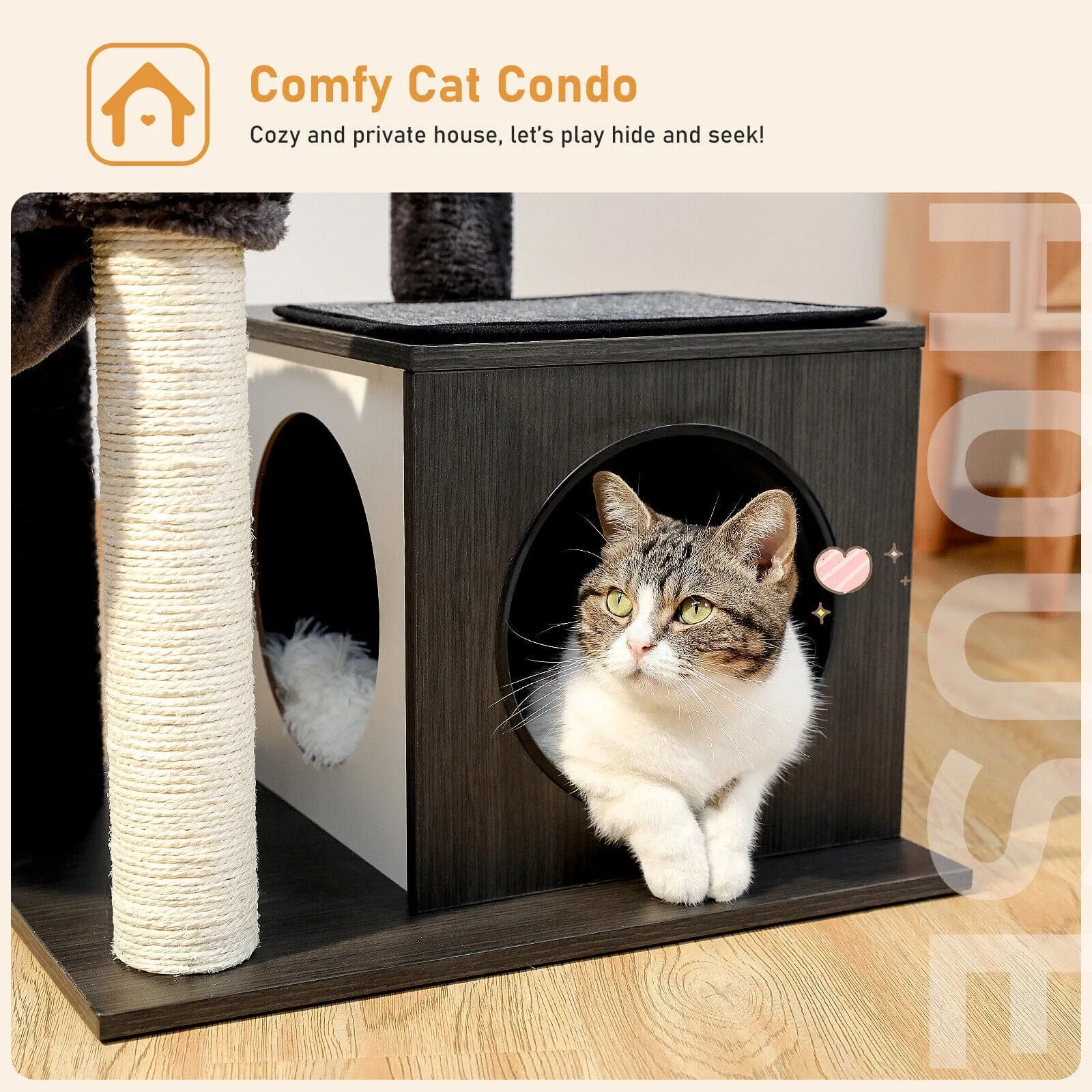 43.3" Cat Scratching Post / Tree / Pole