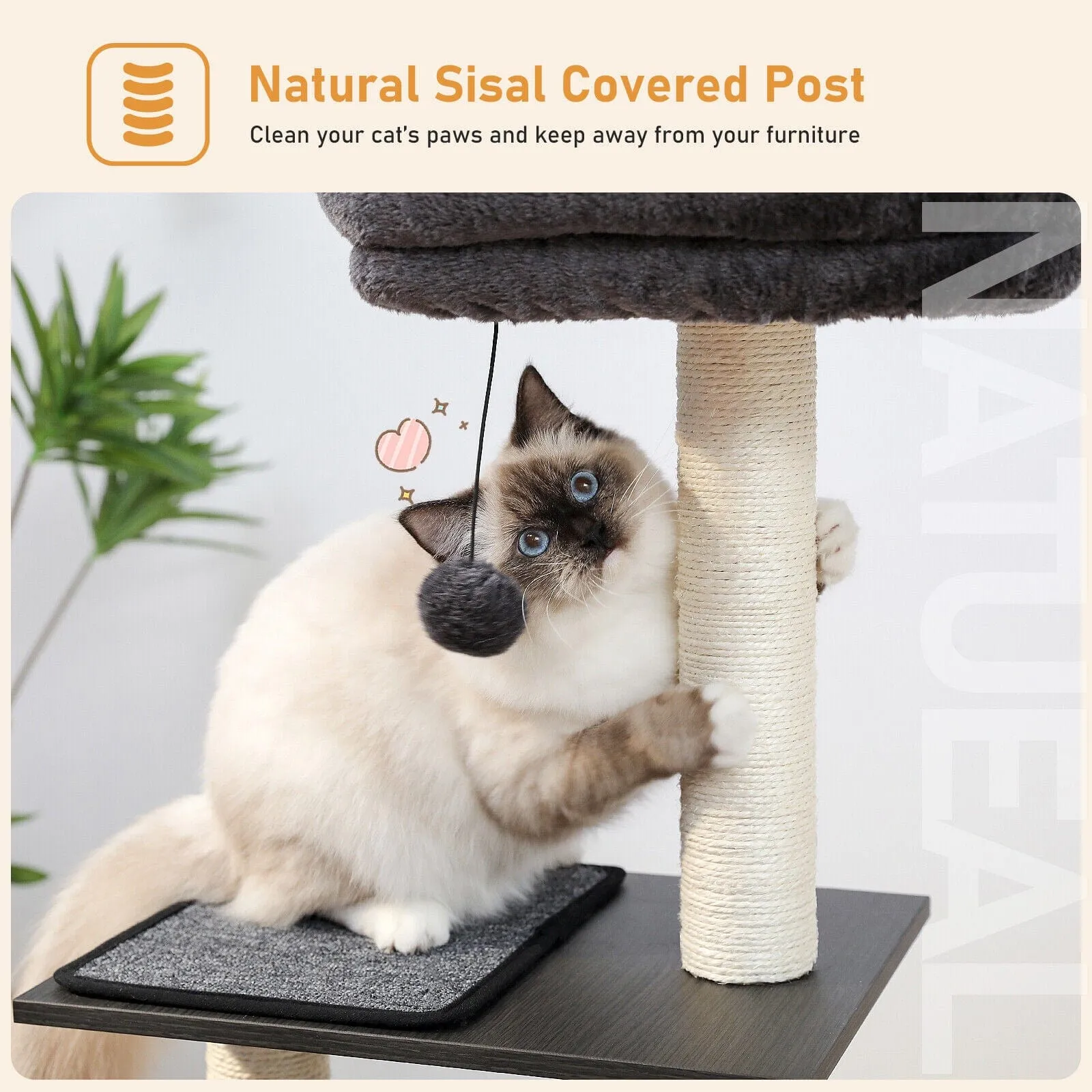 43.3" Cat Scratching Post / Tree / Pole