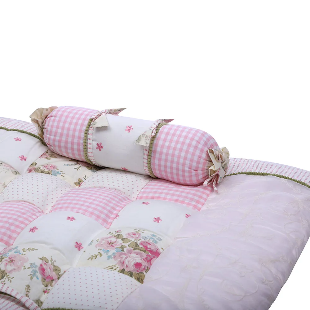Abracadabra Cotton Bedding/Gadda Set Vintage Theme - Light Pink