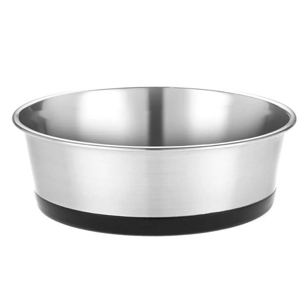 Basil Heavy Dish with Silicon Bowl for Dogs (Black)