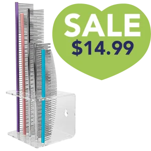 Comb Holder For Wall and Table Clear by PetStore.Direct