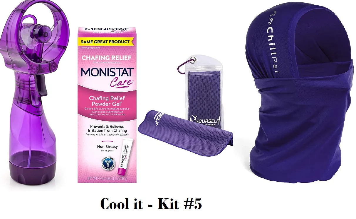 Cool It Kit #5 - in shades of Purple  -  Personal care, cooling items for hot days on the job!