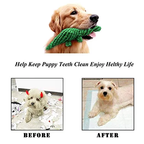 Cotton Rope Chew Toy for Small to Medium Size Dogs