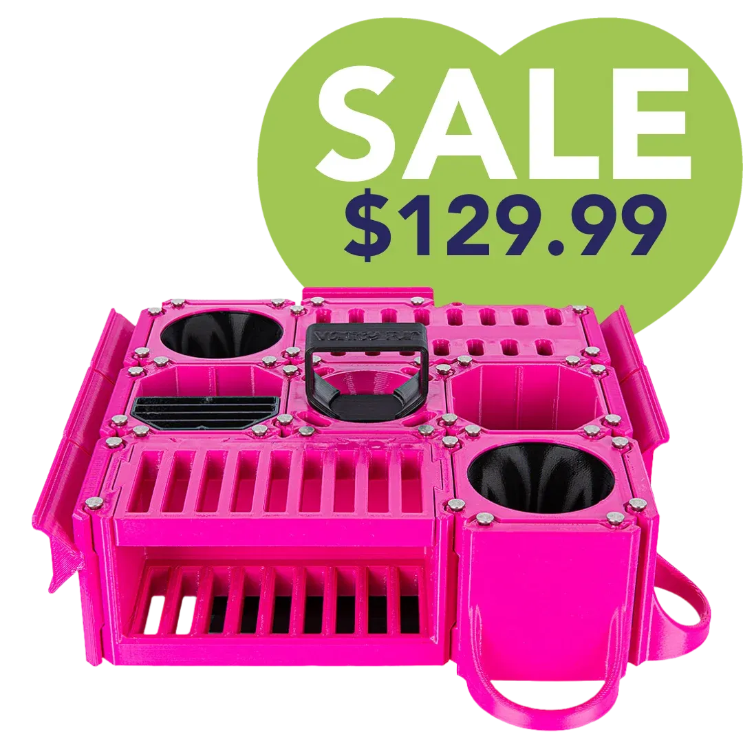 Custom Cube Tool Caddy Magenta by Vanity Fur