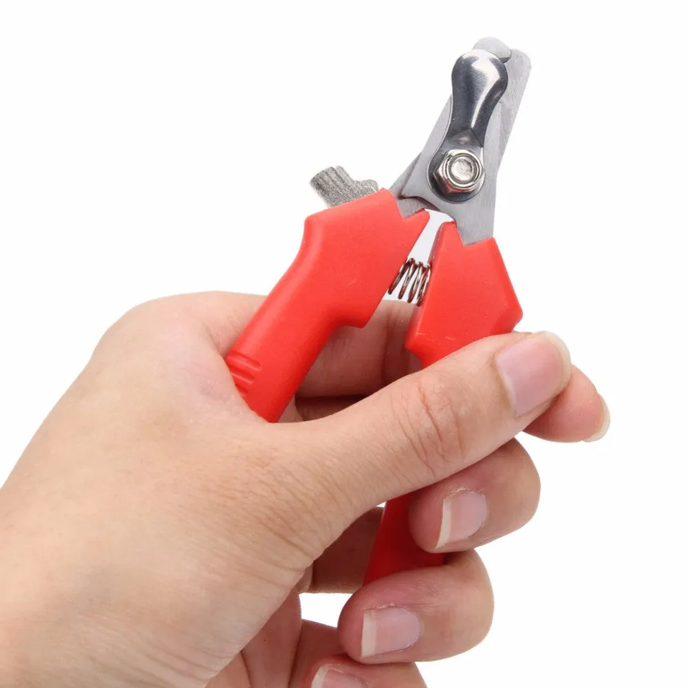 Dog Nail Clippers Scissors pet Toe Care Nail Grooming Trimmer Clipper Stainless Steel