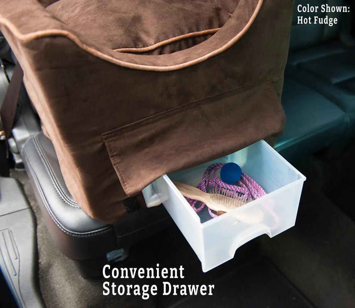 Elevate Your Dog's Car Experience with the Lookout II Dog Booster Car Seat: Comfort, Safety, and Convenient Storage for Medium-Sized Dogs