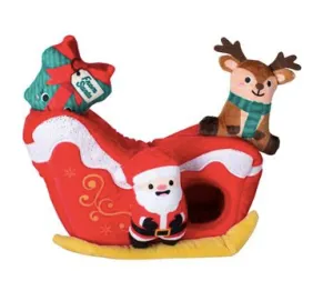 Fringe Studio "Hold On For Deer Life" Holiday Plush Interactive Burrow Dog Toy