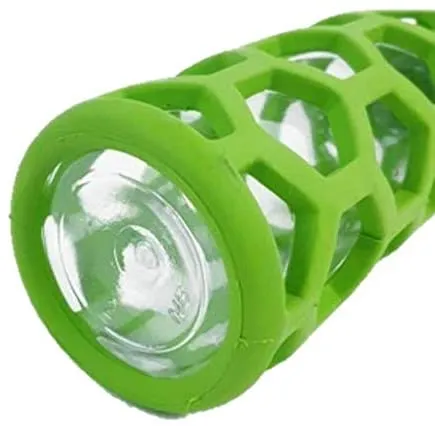 JW Pet Hol-ee Bottle Dog Toy, stuffed with a replaceable plastic water bottle