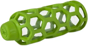JW Pet Hol-ee Bottle Dog Toy, stuffed with a replaceable plastic water bottle