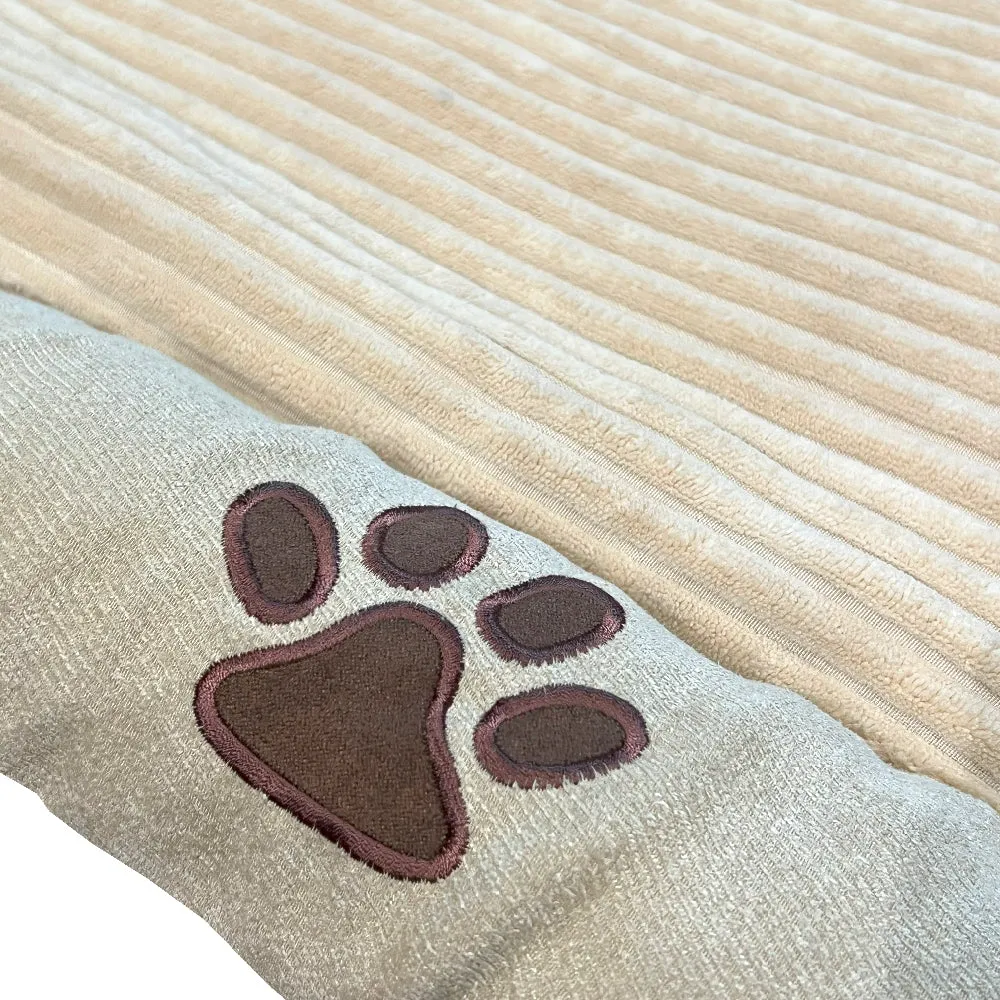 Kanu Pet Flat Brown Dog Bed