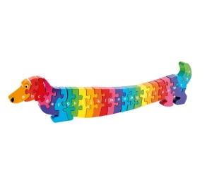 Lanka Kade Fairtrade Alphabet Puzzle Sausage Dog