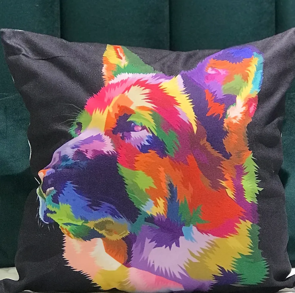 Multicoloured Animal Cushions (24 Breeds )