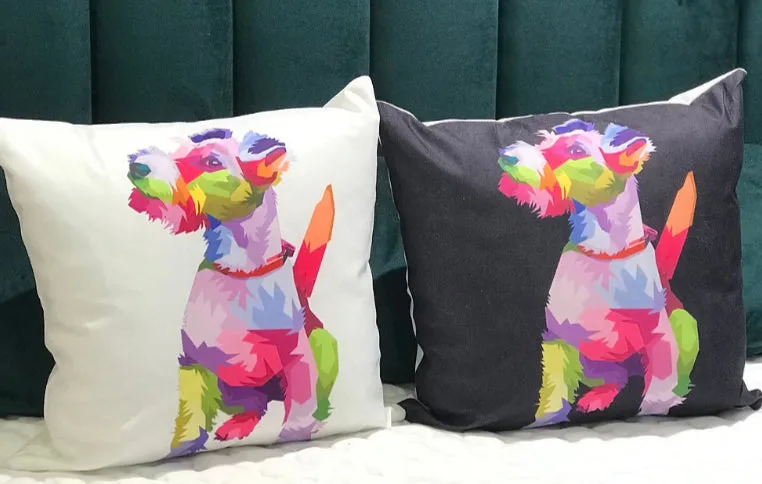 Multicoloured Animal Cushions (24 Breeds )