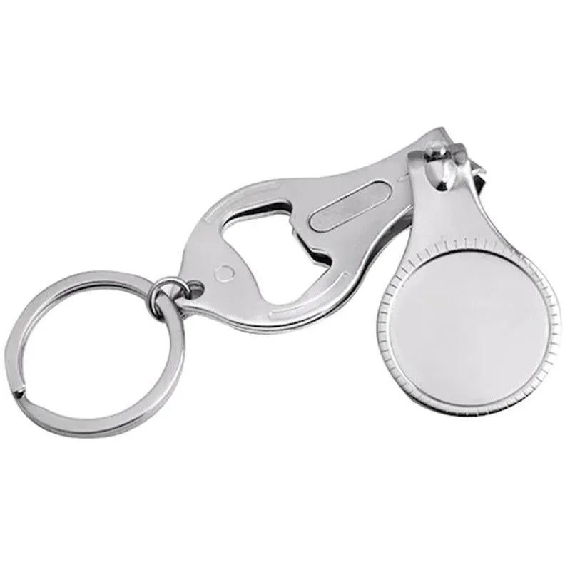 Nail Clippers - Bottle opener - Nail file - Keyring