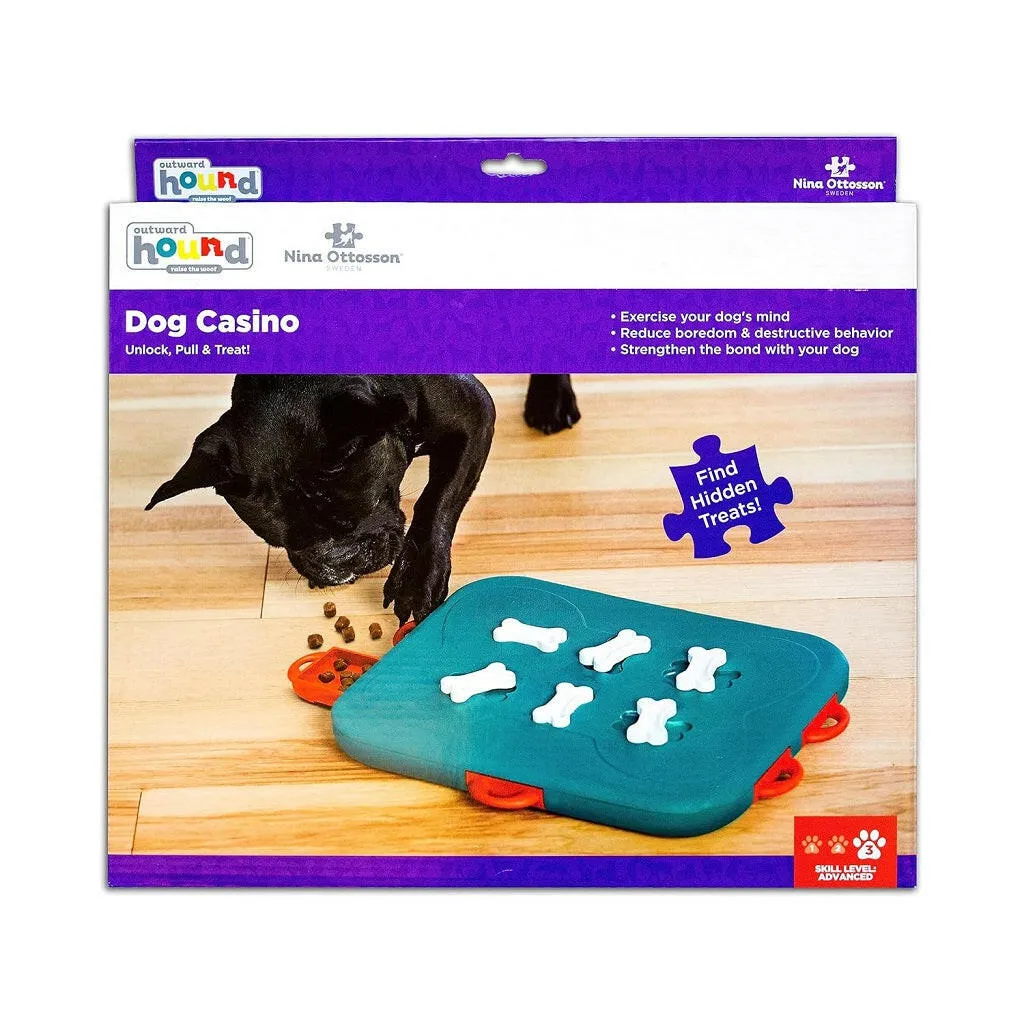 Outward Hound Nina Ottosson Casino Interactive Treat Puzzle Dog Toy Advanced