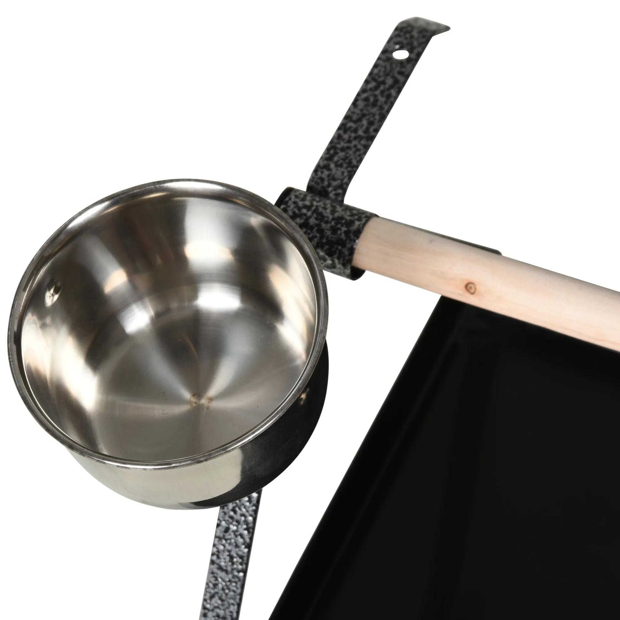 Pawhut Stainless Steel and Fir Wood Bird Stand