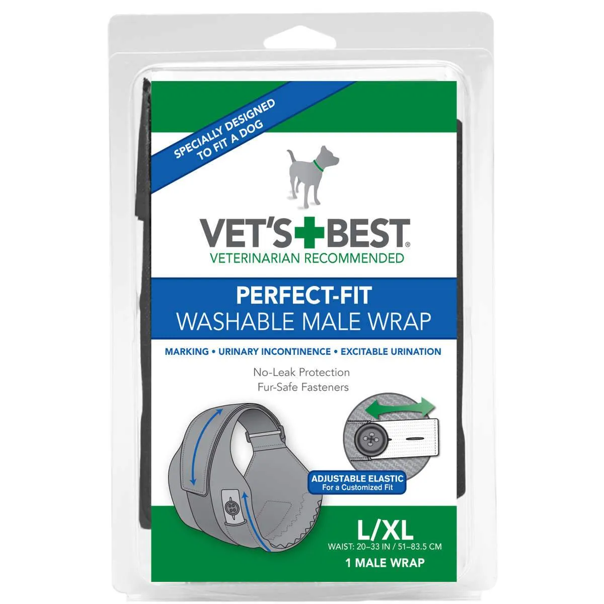 Perfect-Fit Washable Male Wrap 1 pack