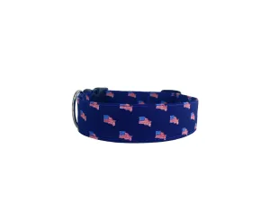 Personalized Dog Collar | 4th of July Flags Dog Collar | Duke & Fox®