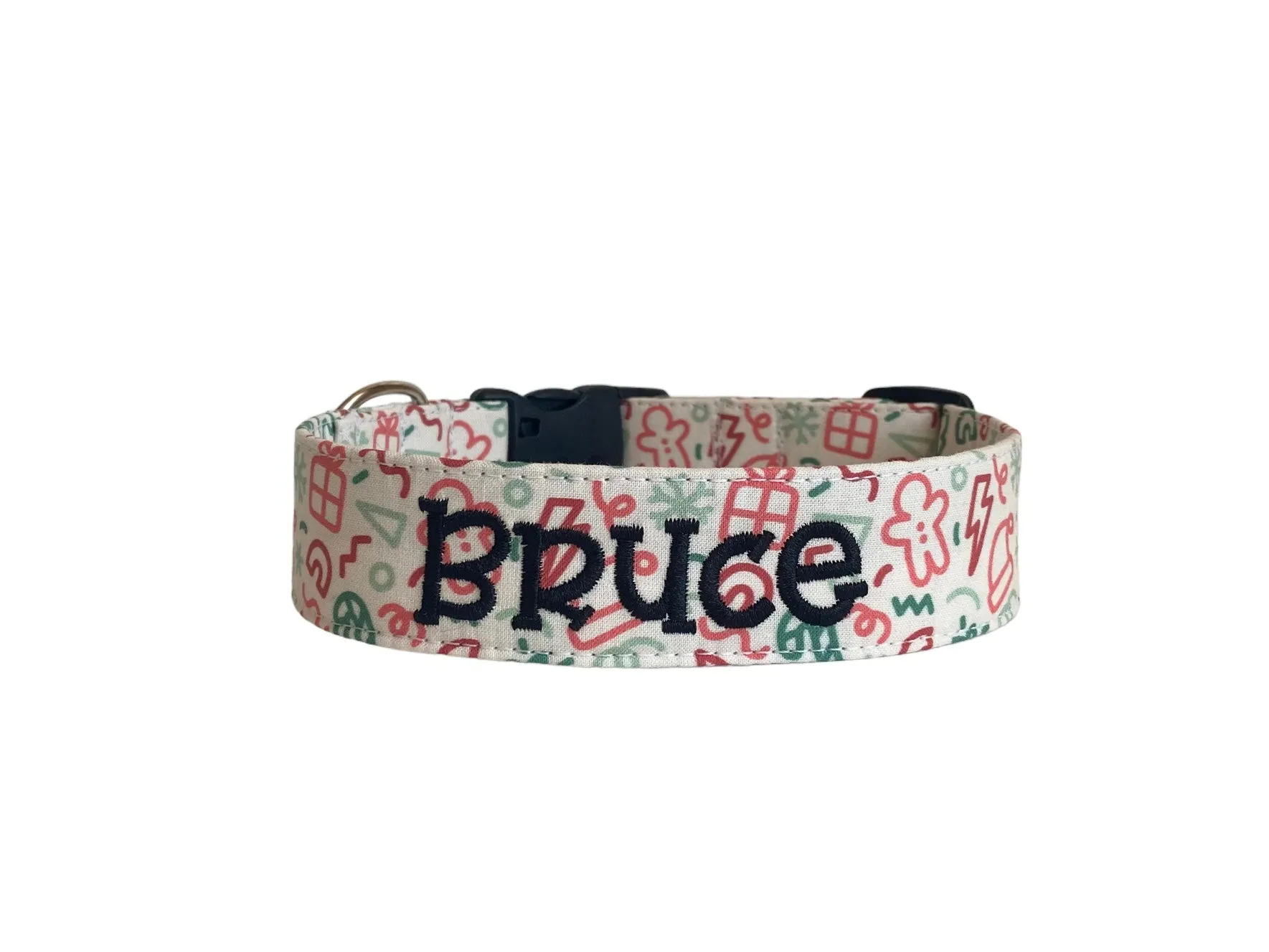 Personalized Dog Collar | Christmas Doodle Dog Collar | Duke & Fox®