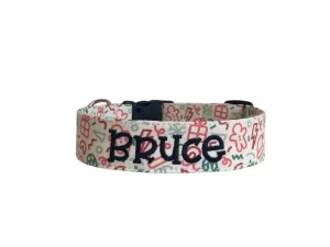 Personalized Dog Collar | Christmas Doodle Dog Collar | Duke & Fox®