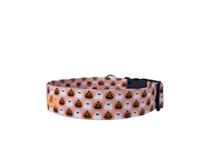 Personalized Dog Collar | Pumpkins & Ghosts Dog Collar | Duke & Fox