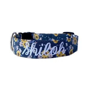 Personalized Dog Collar | Sunflower Dog Collar | Duke & Fox®
