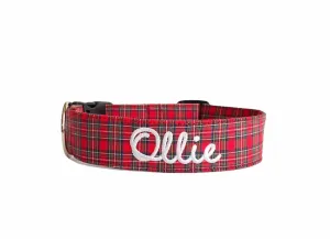 Personalized Dog Collar | Tartan Plaid Dog Collar | Duke & Fox®