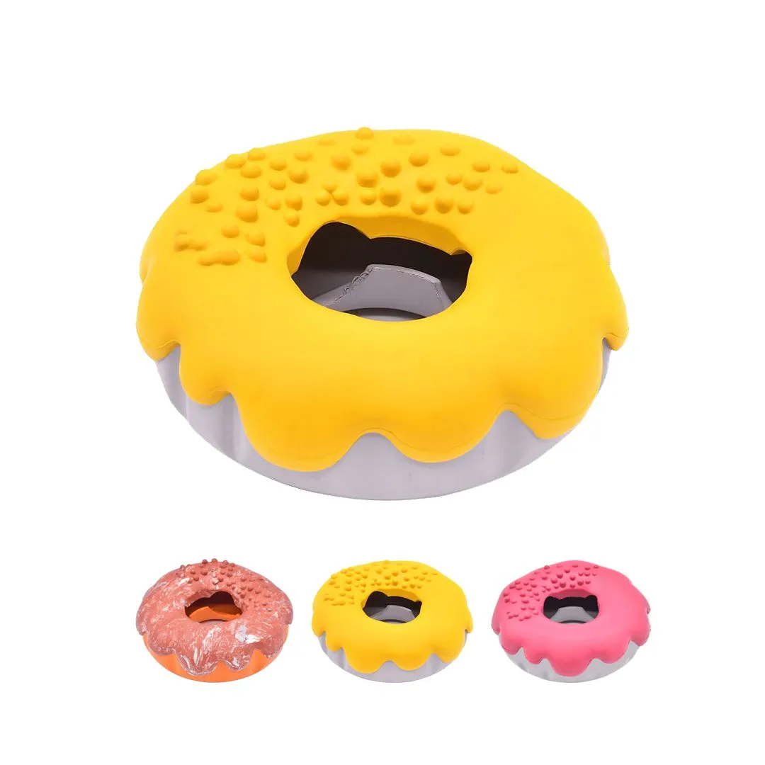 Petopia Tough Mochi Donut Rubber Dog Toy Assorted Colours^^^