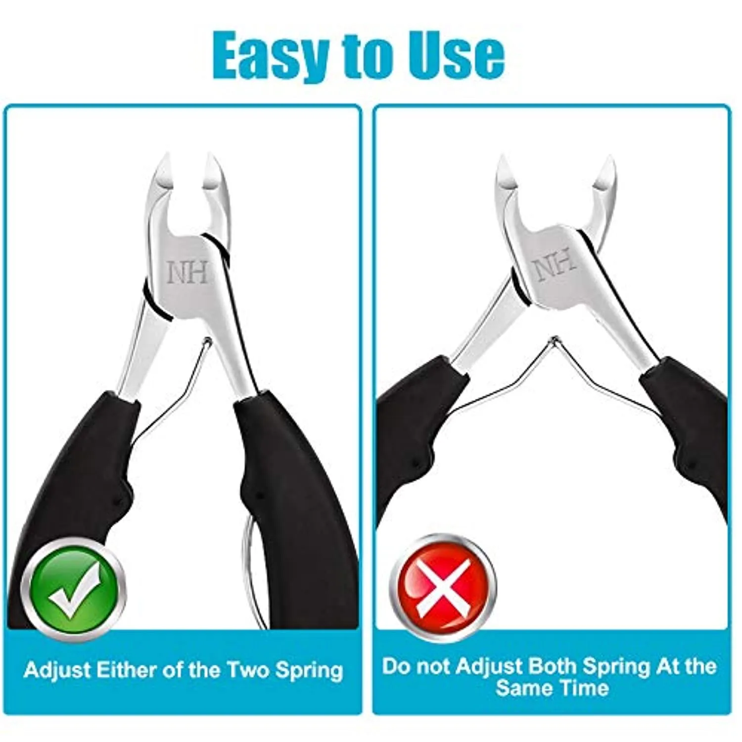 Podiatrist Toenail Clippers, Professional Thick & Ingrown Toe Nail Clippers for Men & Seniors, Pedicure Clippers Toenail Cutters, Super Sharp Curved Blade Grooming Tool
