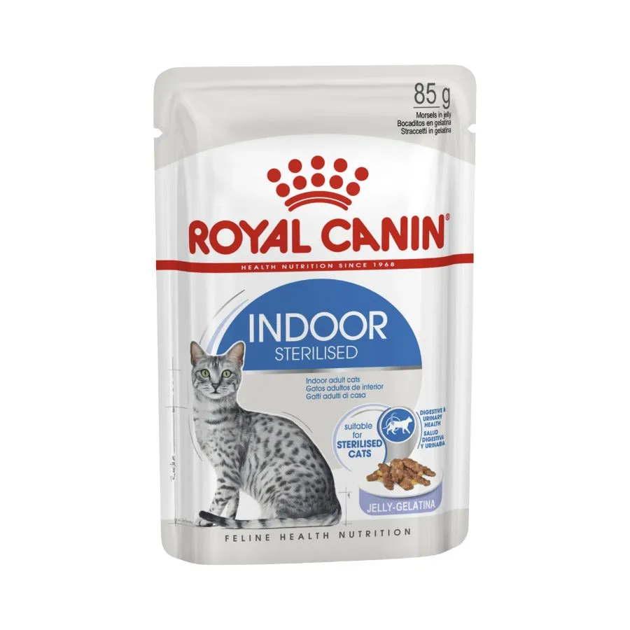 Royal Canin Indoor Jelly Adult Wet Cat Food 12 X 85g