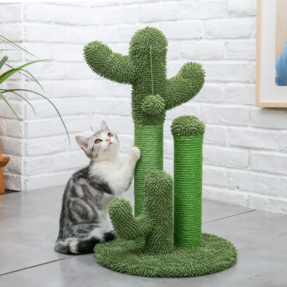 Scratching Post for Cats that Looks Like a Cactus