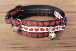 Sparkling Heart Cat Collars