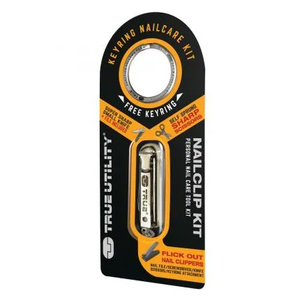 TRUE UTILITY NAILCLIP KIT WITH KEYRING