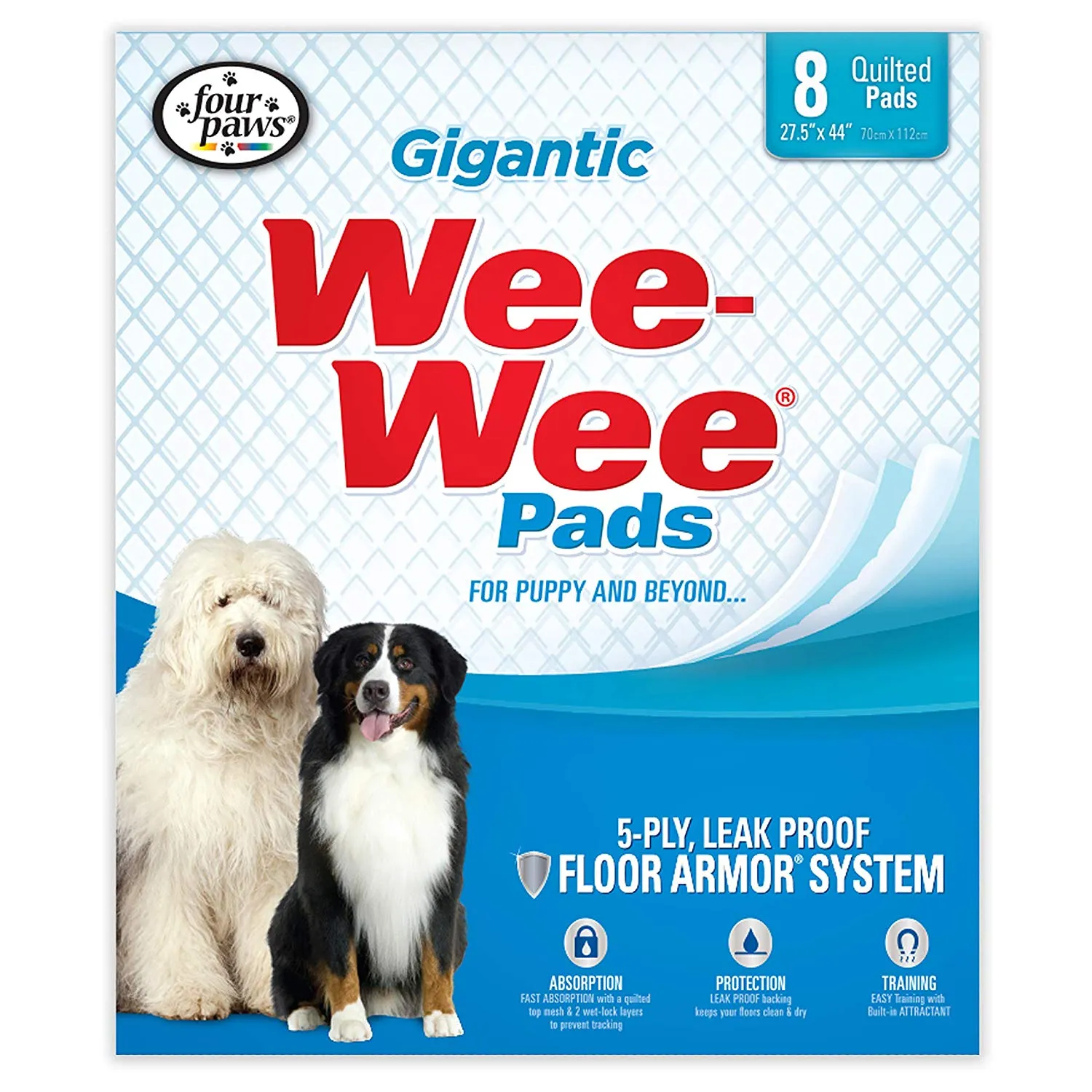 Wee-Wee Pads - Leak Proof Puppy Pads for Dogs - Various Pack Sizes Available