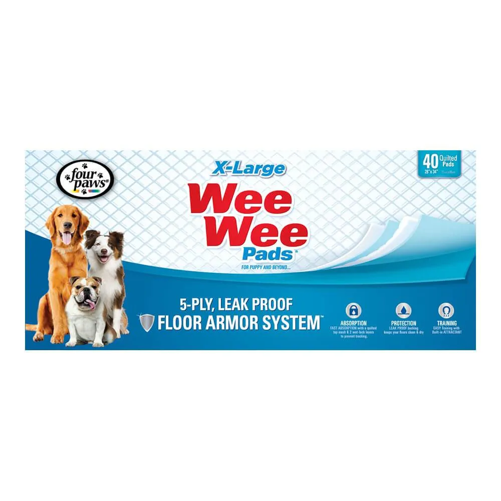 Wee-Wee Pads - Leak Proof Puppy Pads for Dogs - Various Pack Sizes Available