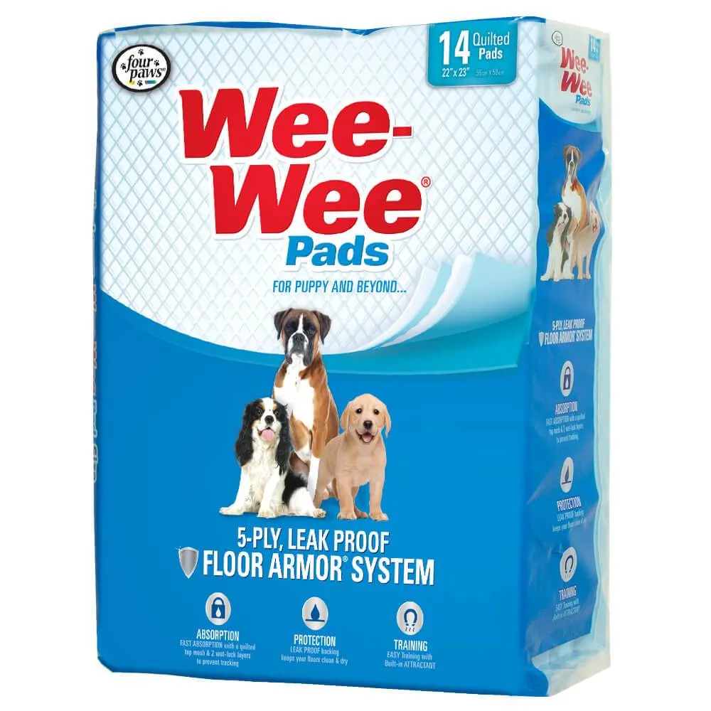 Wee-Wee Pads - Leak Proof Puppy Pads for Dogs - Various Pack Sizes Available