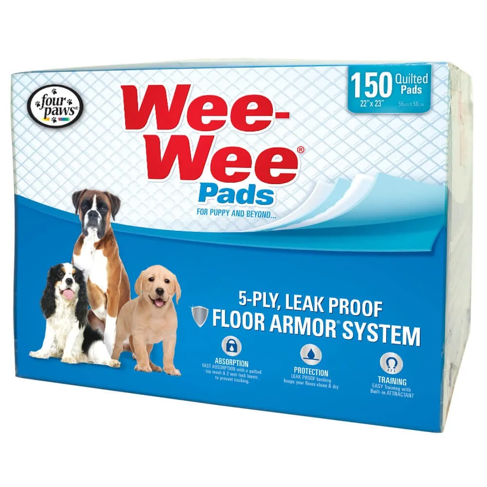 Wee-Wee Pads - Leak Proof Puppy Pads for Dogs - Various Pack Sizes Available