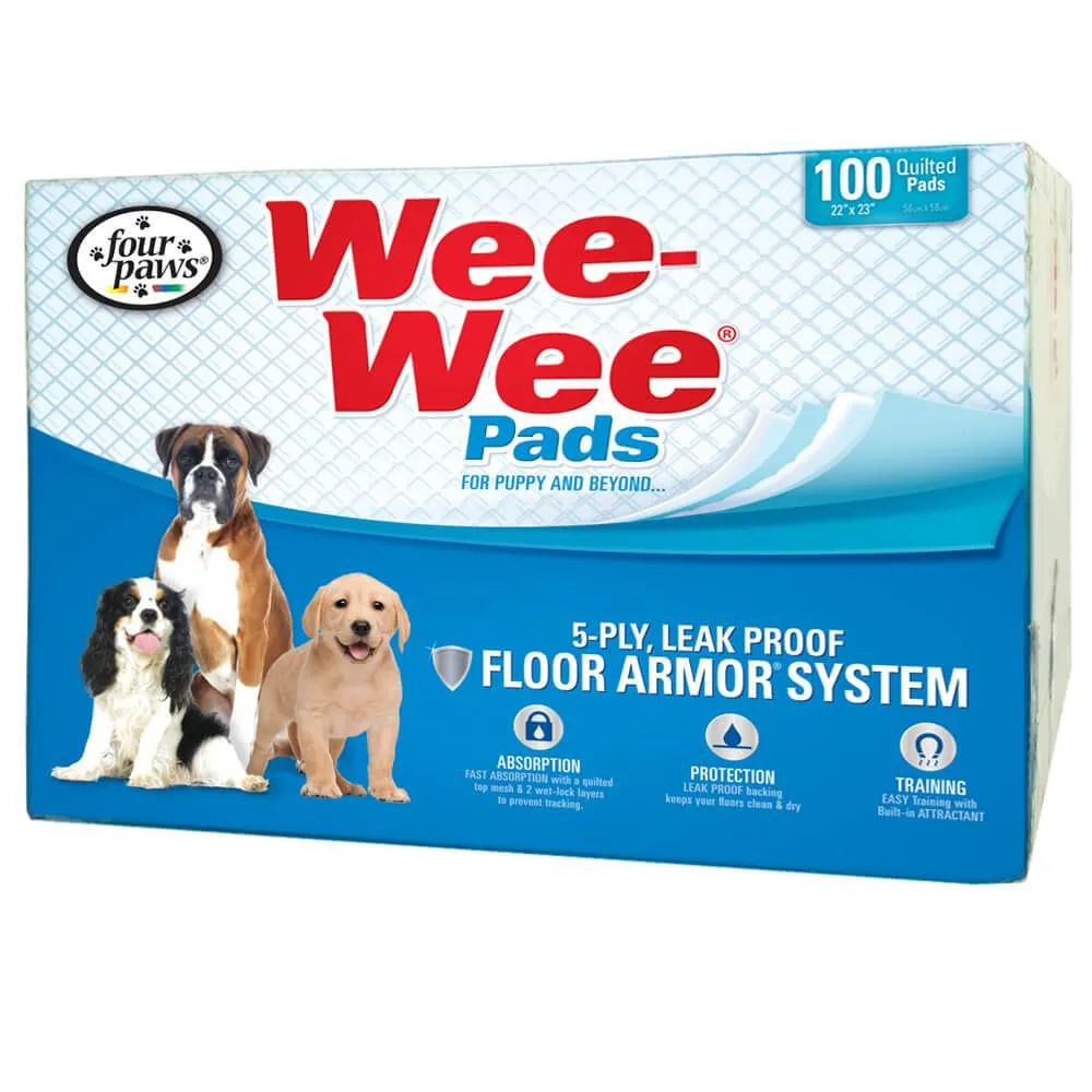 Wee-Wee Pads - Leak Proof Puppy Pads for Dogs - Various Pack Sizes Available